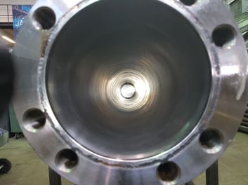 Repair of an Excavator Hydraulic Cylinder Tube